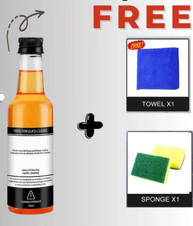 Glass Cleaning Agent (Stain remover and Water repellent)