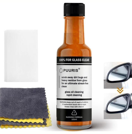 Glass Cleaning Agent (Stain remover and Water repellent)