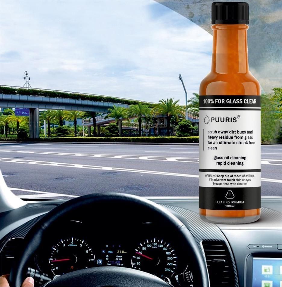 Glass Cleaning Agent (Stain remover and Water repellent)